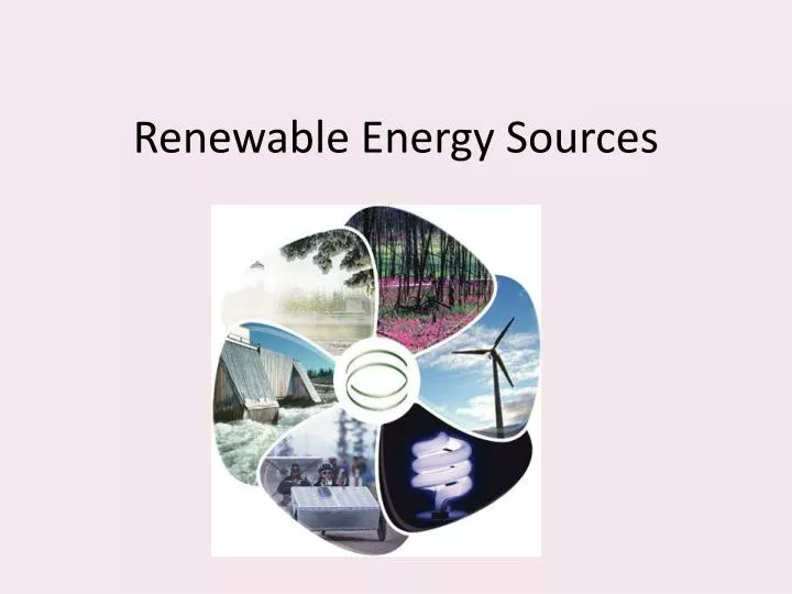 renewable energy sources