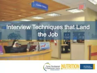 Interview Techniques that Land the Job
