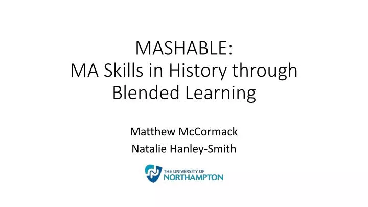 mashable ma skills in history through blended learning