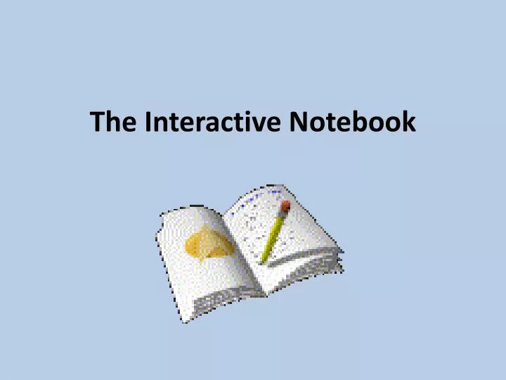 the interactive notebook