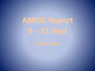 amod report 5 11 sept