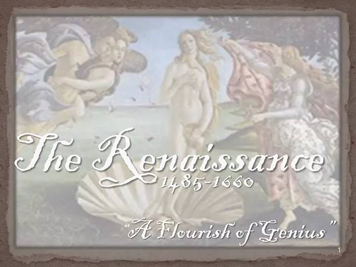 the renaissance