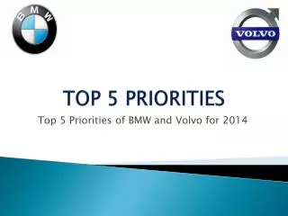 TOP 5 PRIORITIES