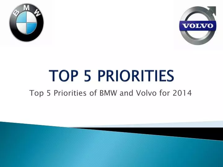 top 5 priorities