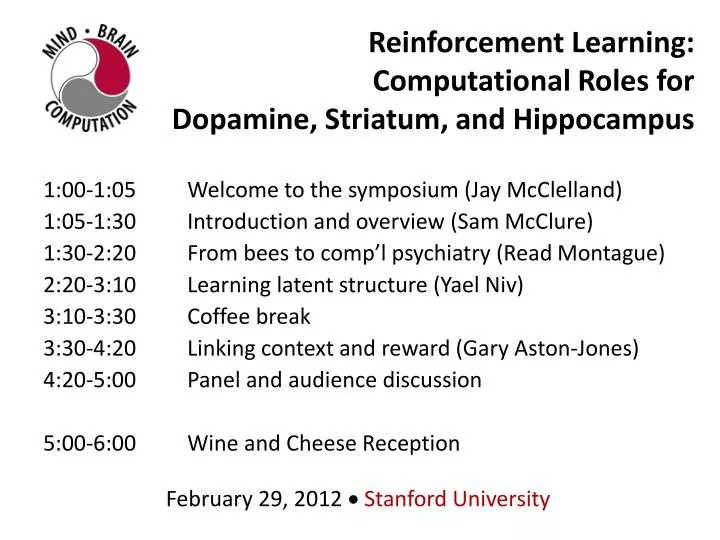 reinforcement learning computational roles for dopamine striatum and hippocampus