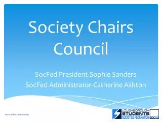 Society Chairs Council