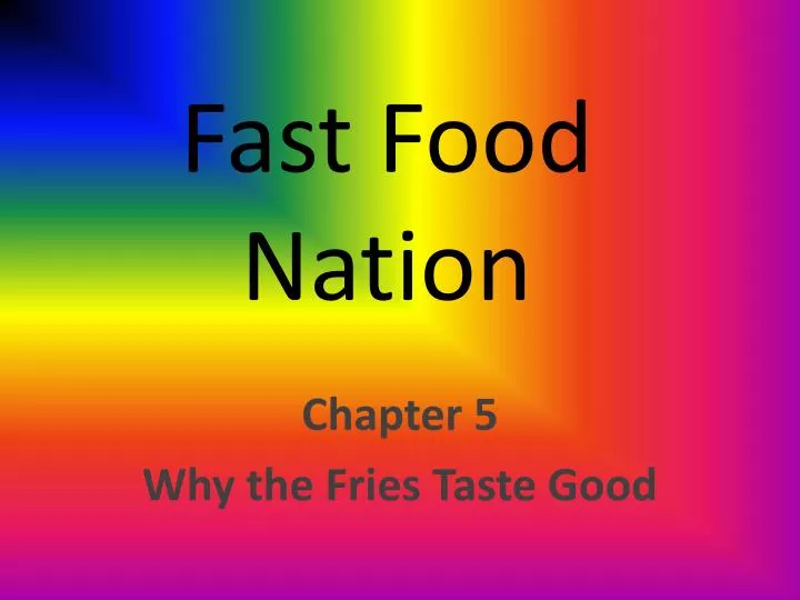 fast food nation