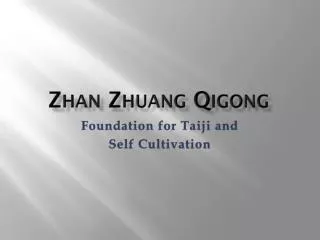 Zhan Zhuang Qigong