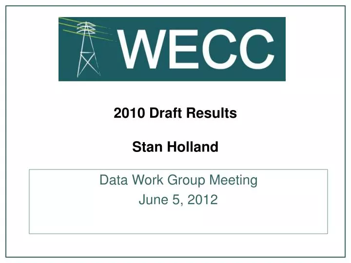 2010 draft results stan holland