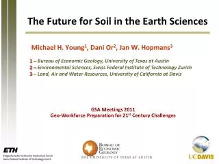 The Future for Soil in the Earth Sciences