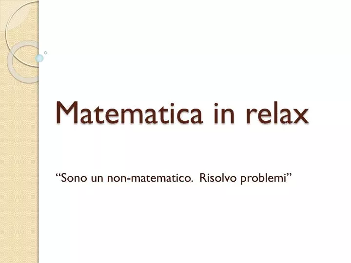 matematica in relax