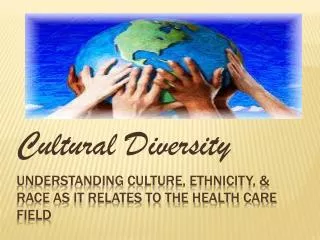 Understanding Culture, ethnicity, &amp; race as it relates to the health care field