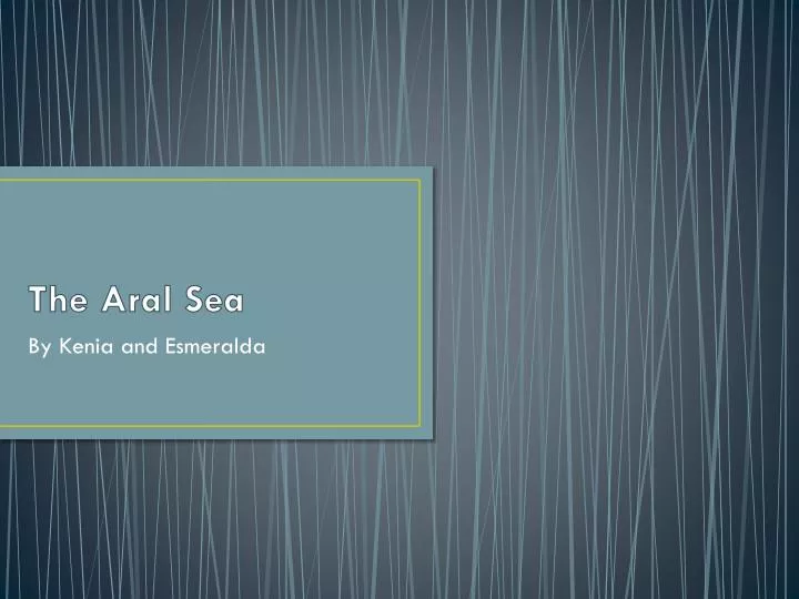 the aral sea
