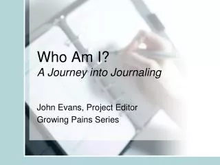who am i a journey into journaling