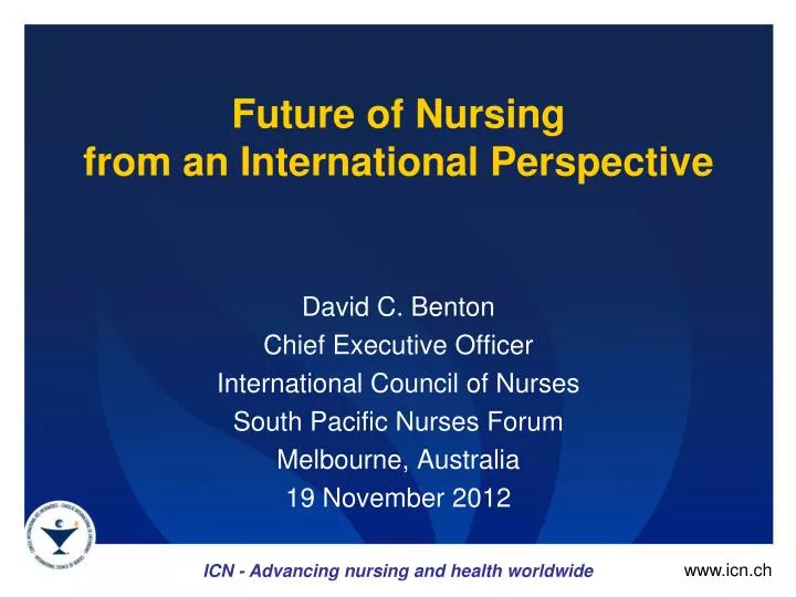 future of nursing from an international perspective