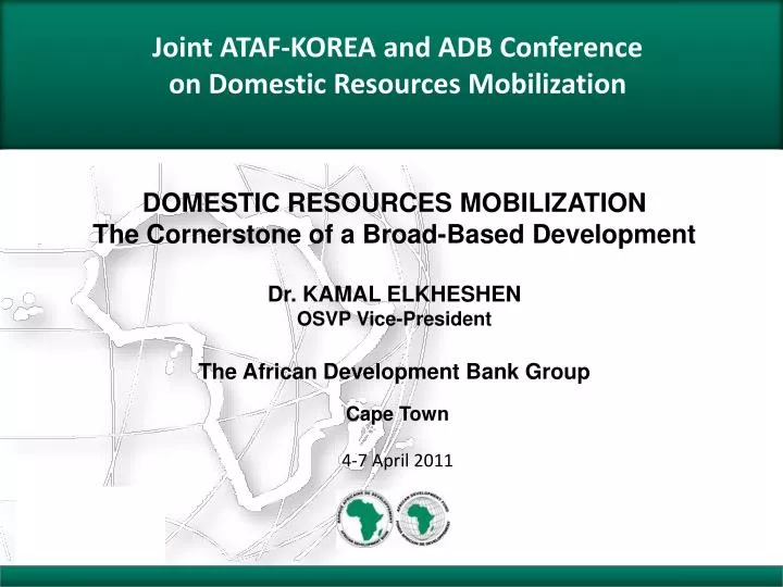 joint ataf korea and adb conference on domestic resources mobilization