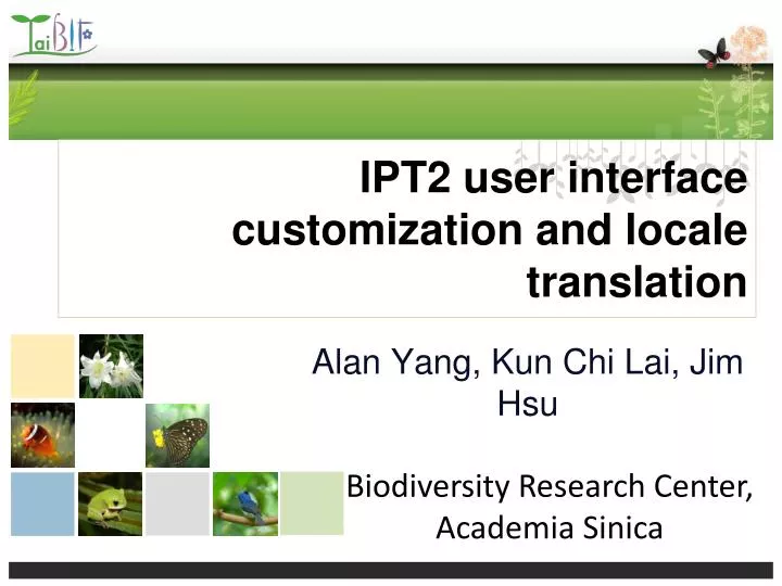 ipt2 user interface customization and locale translation