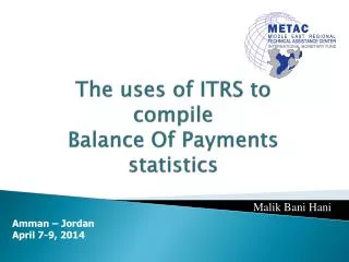 The uses of ITRS to compile Balance Of Payments statistics