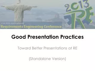 Good Presentation Practices