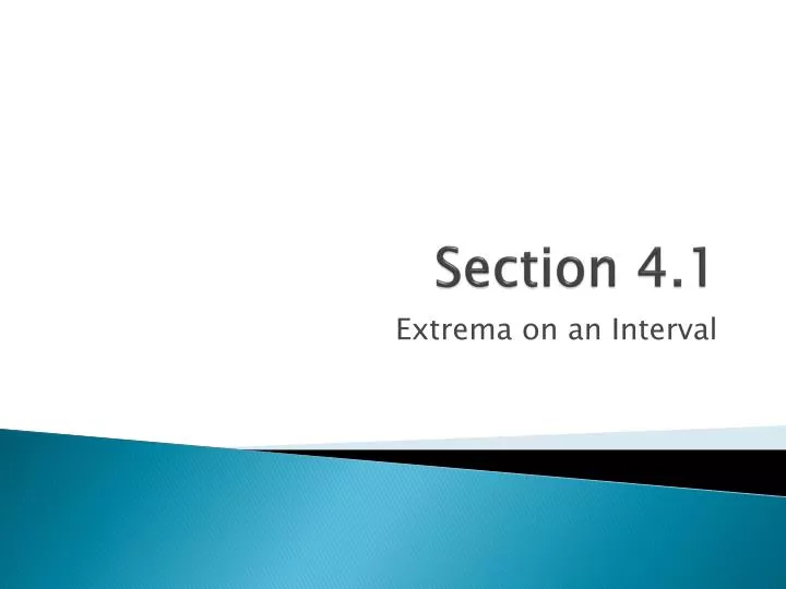 section 4 1