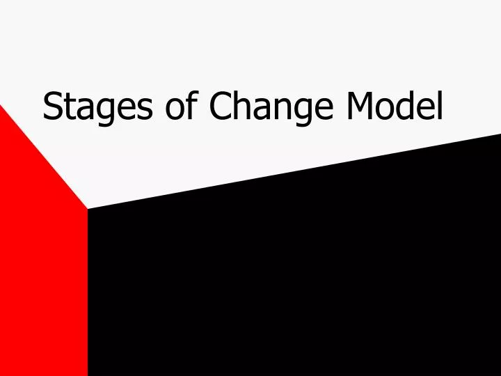 stages of change model