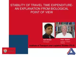 STABILITY OF TRAVEL TIME EXPENDITURE- AN EXPLANATION FROM BIOLOGICAL POINT OF VIEW