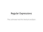 Regular Expressions - slide 1