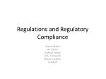 Regulations and Regulatory Compliance - slide 1