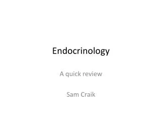 Endocrinology