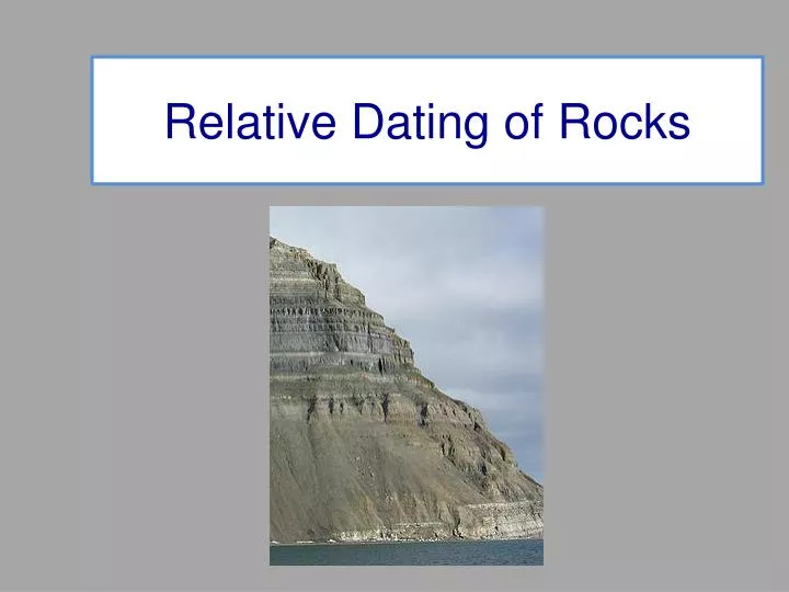 relative dating of rocks
