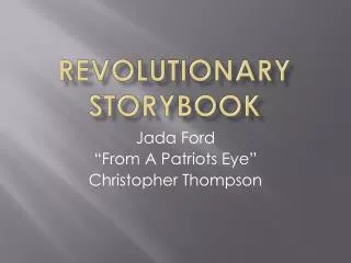 Revolutionary Storybook
