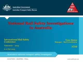 National Rail Safety Investigations in Australia
