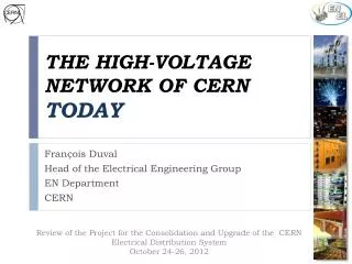 the high-voltage network of CERN Today