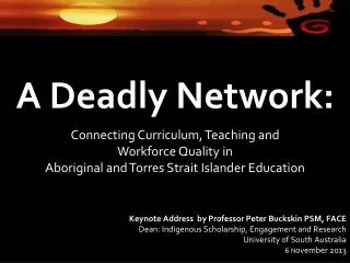 A Deadly Network: Connecting Curriculum, Teaching and Workforce Quality in