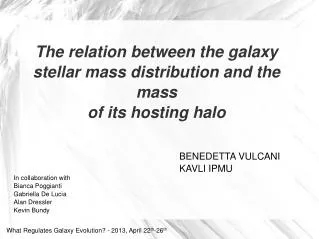 The relation between the galaxy stellar mass distribution and the mass