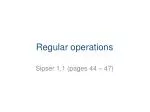 Regular operations - slide 1