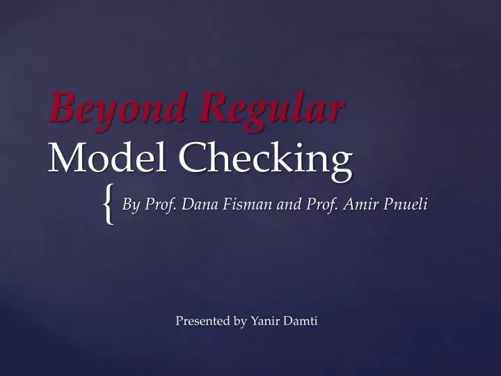 beyond regular model checking