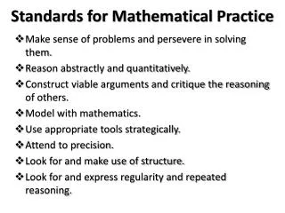 PPT - Kindergarten through Grade Twelve Standards for Mathematical ...