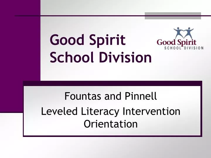 good spirit school division