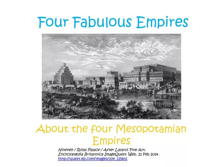 four fabulous empires