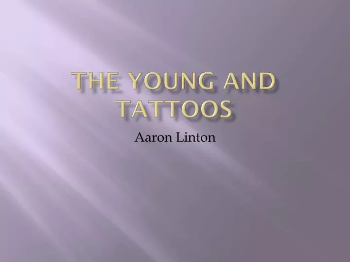 the young and tattoos