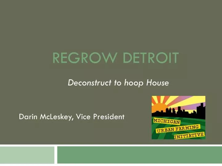 regrow detroit