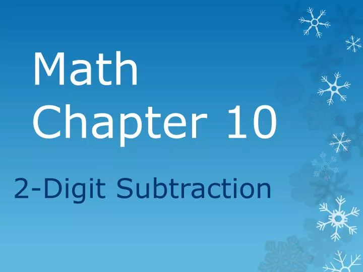 math chapter 10