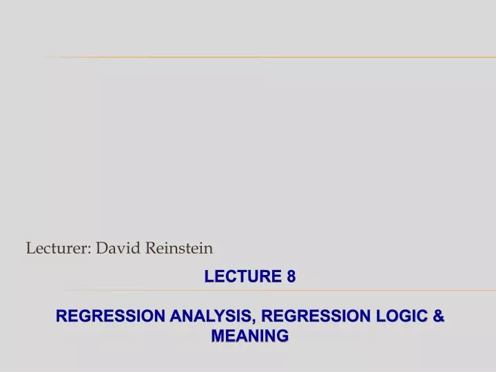 lecturer david reinstein