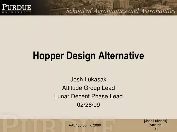 hopper design alternative