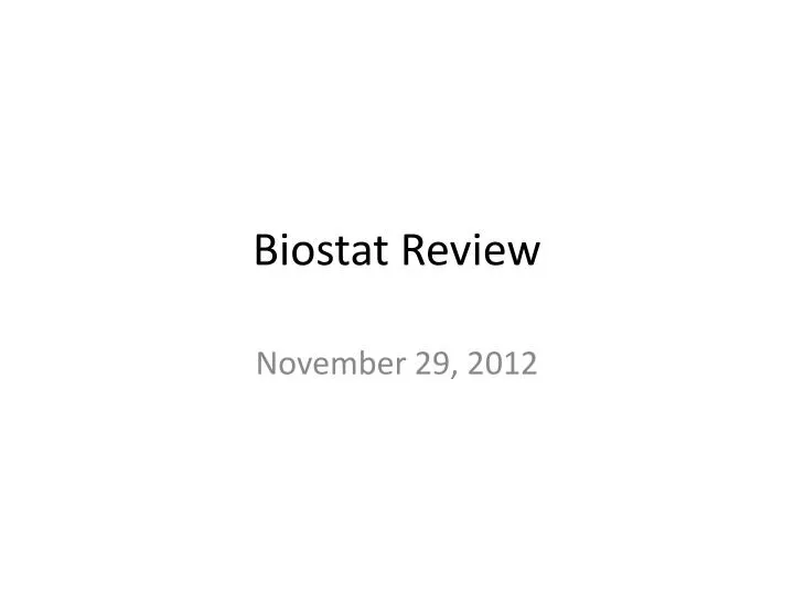biostat review