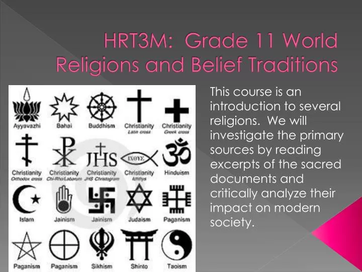 hrt3m grade 11 world religions and belief traditions