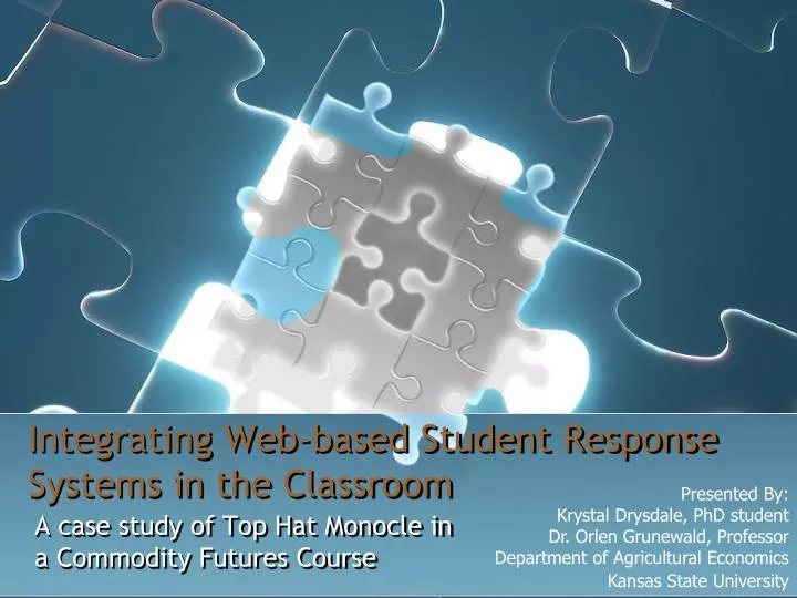 integrating web based student response systems in the classroom