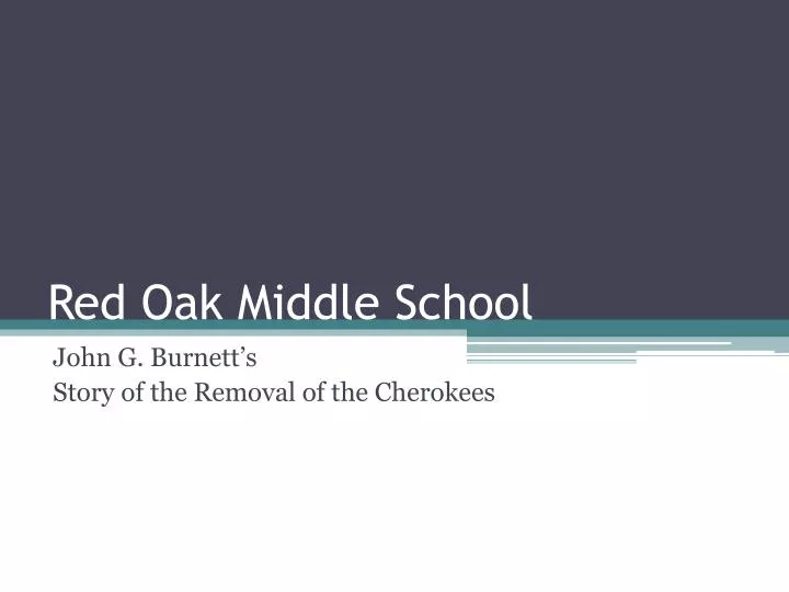 red oak middle school