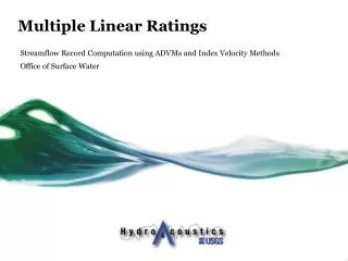 Multiple Linear Ratings